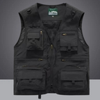 Utility Vest for Versatile Outdoor Use Black