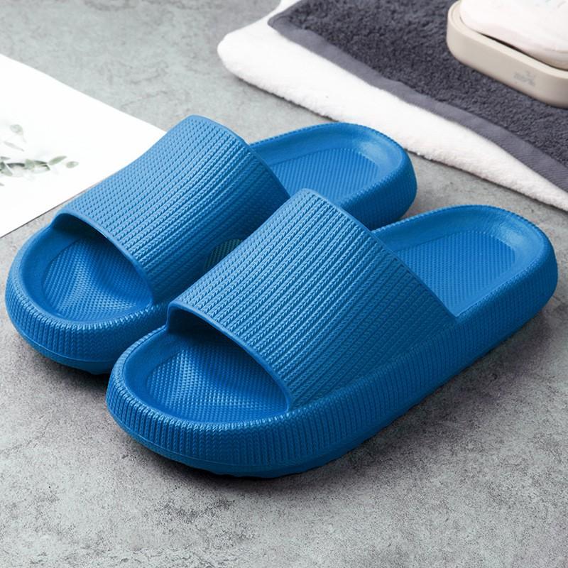 Women's Cozy Plush Slides Blue