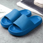 Women's Cozy Plush Slides Blue