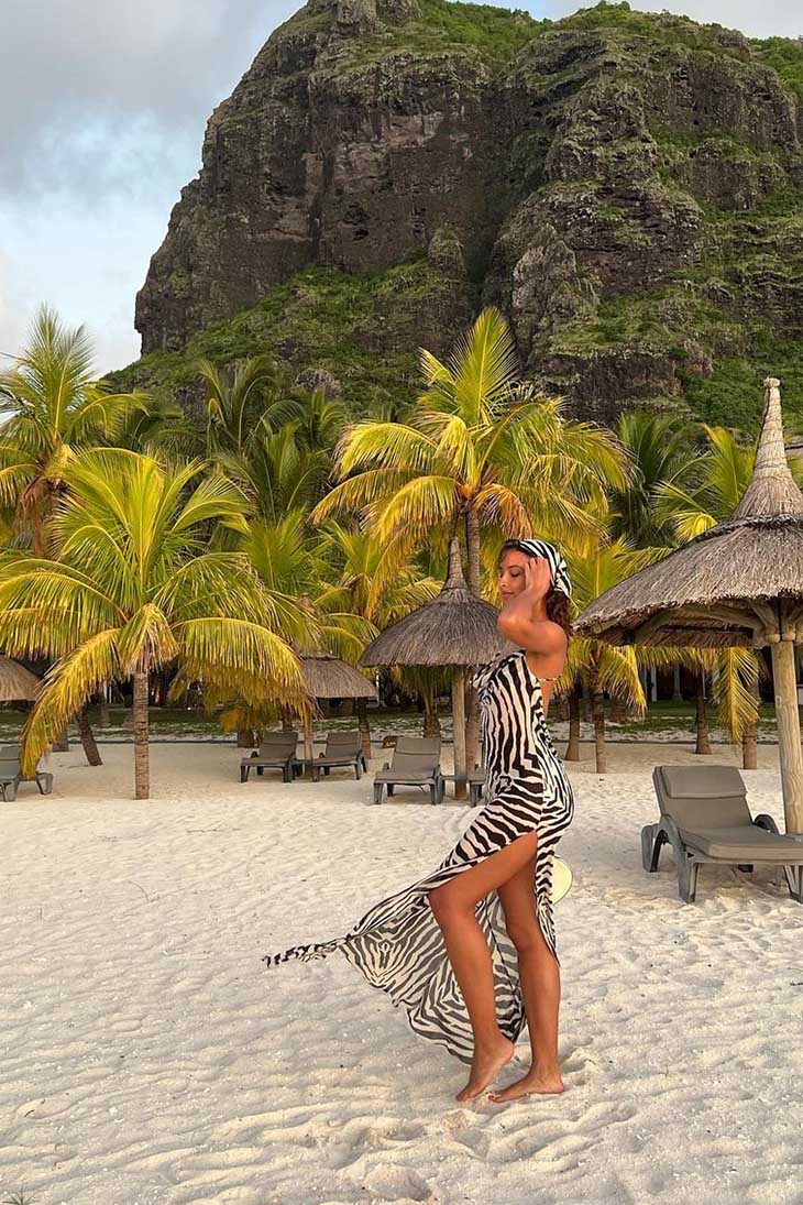 Kvinders boheme sorte maxikjole