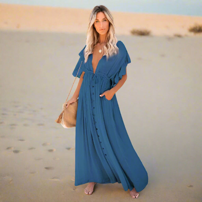 Women's Maxi Dress - Summer Beach Cover-Up-MODAUTLET