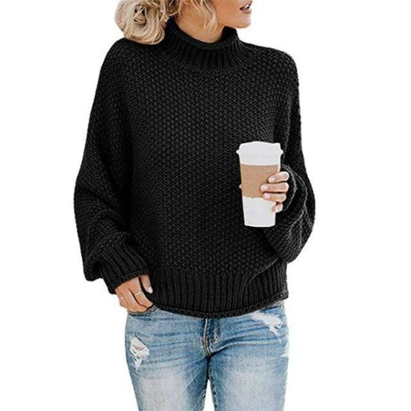 Women's Signature Ribbed Knit Sweater Black