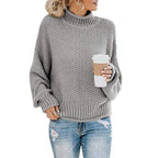 Women's Signature Ribbed Knit Sweater Gray