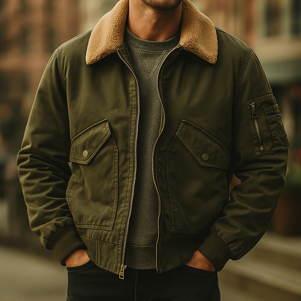 Men's Classic Bomber Jacket