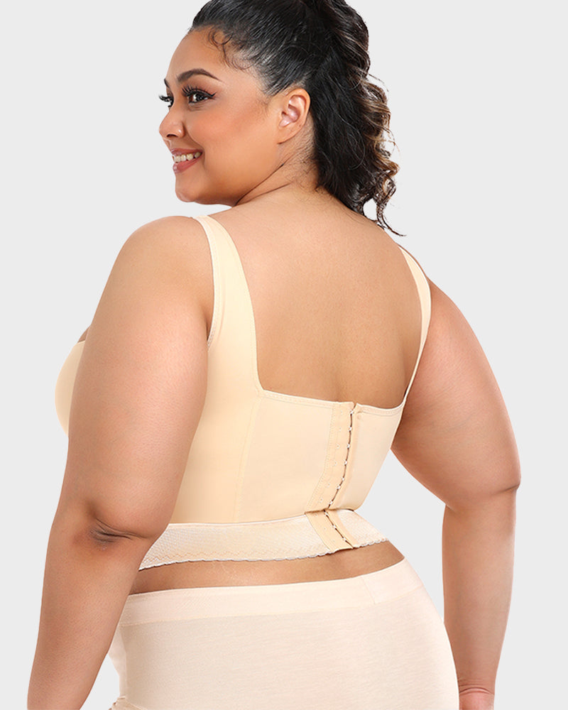 Women's Longline Push-Up Bra with Built-In Shapewear-MODAUTLET