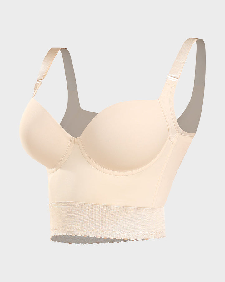 Women's Longline Push-Up Bra with Built-In Shapewear-MODAUTLET