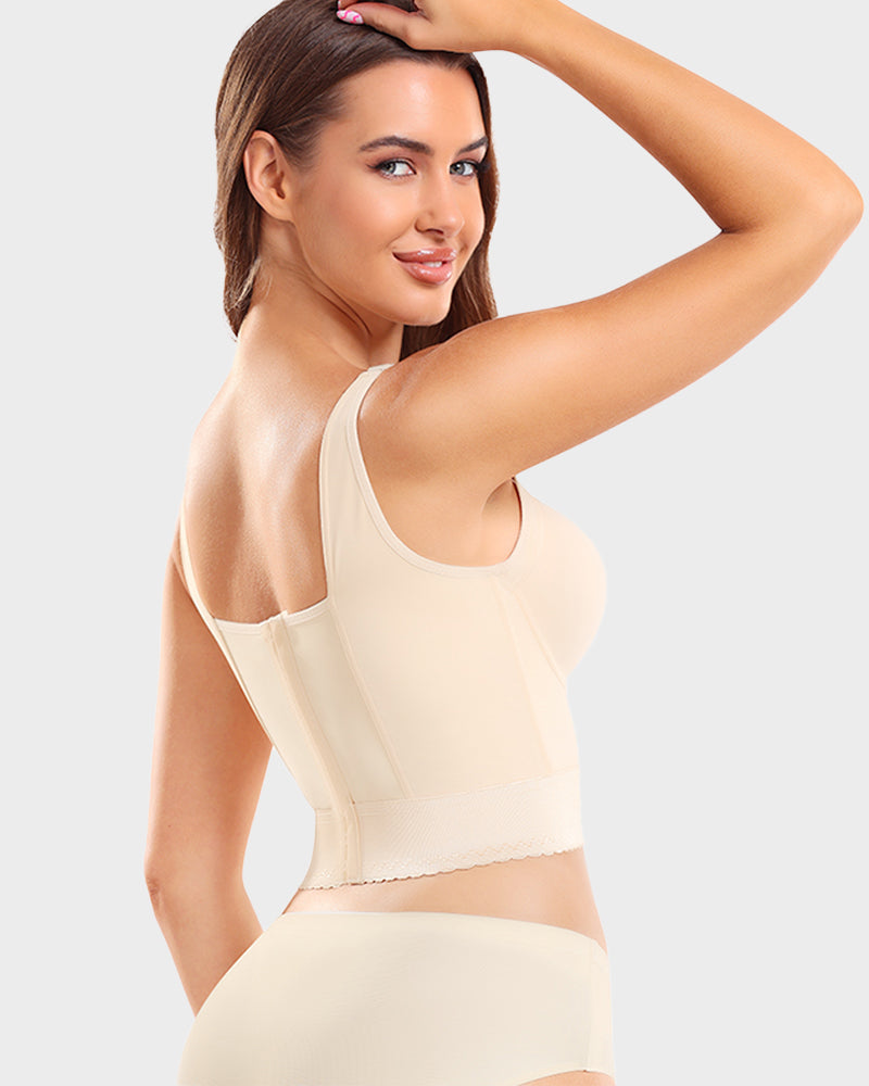 Women's Longline Push-Up Bra with Built-In Shapewear-MODAUTLET
