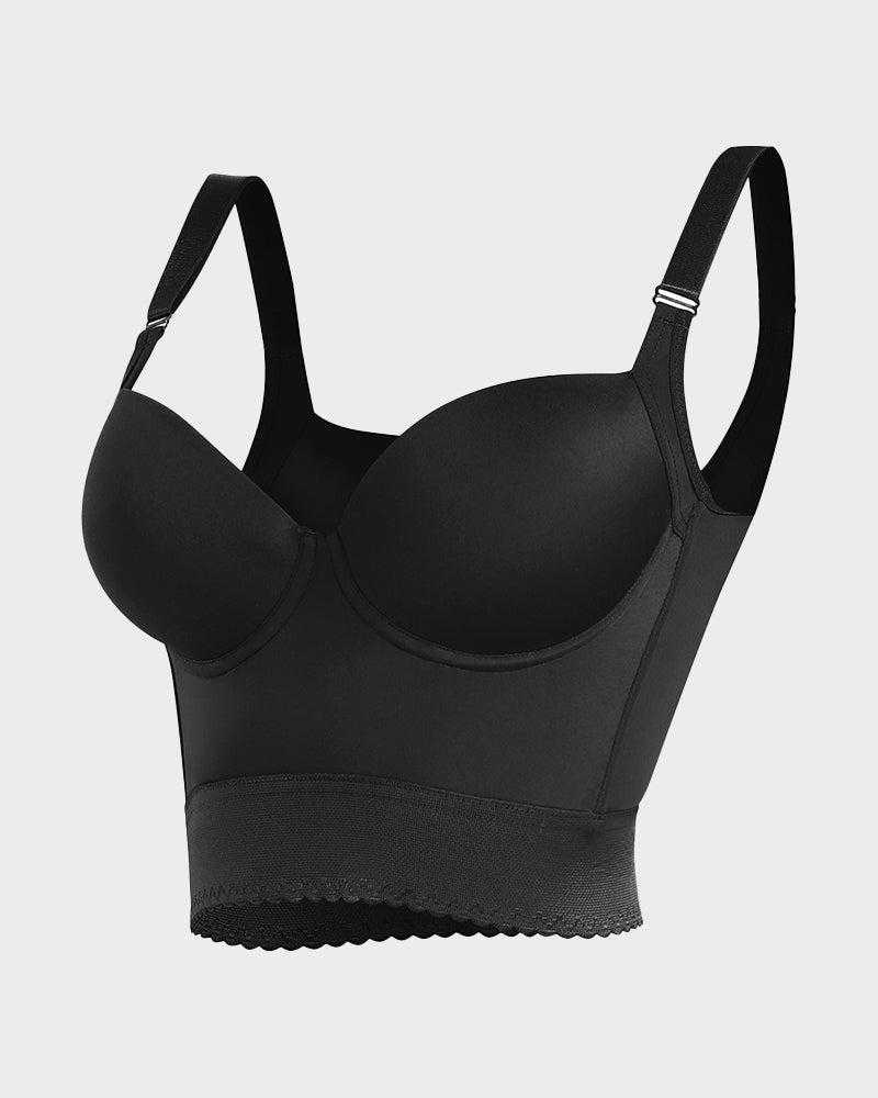 Women's Longline Push-Up Bra with Built-In Shapewear-MODAUTLET