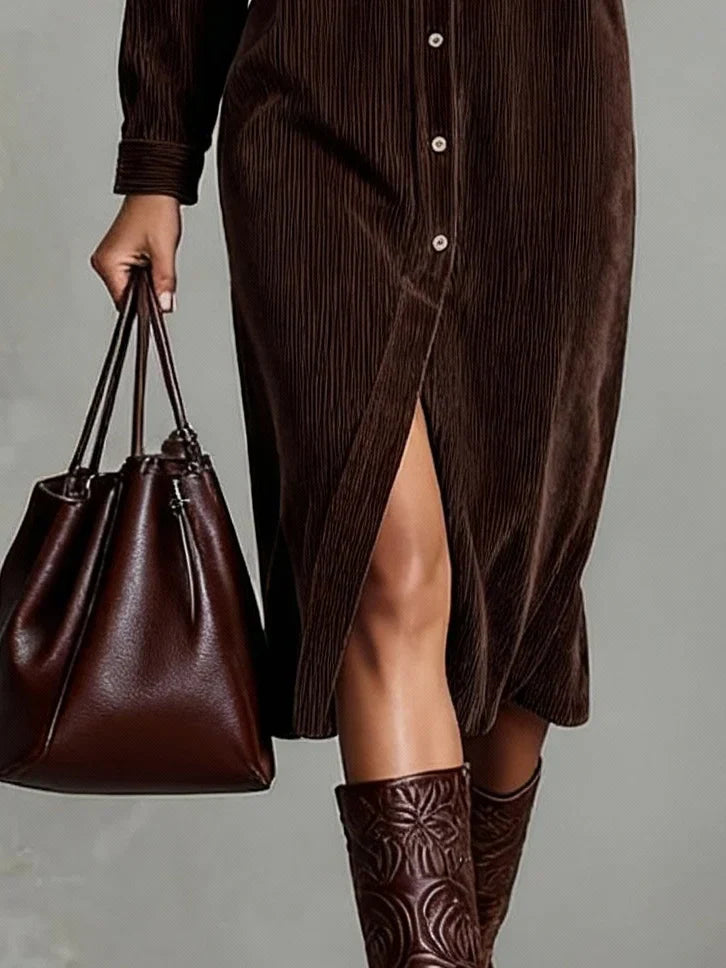 Sienna | Robe midi boutonnée pour femme