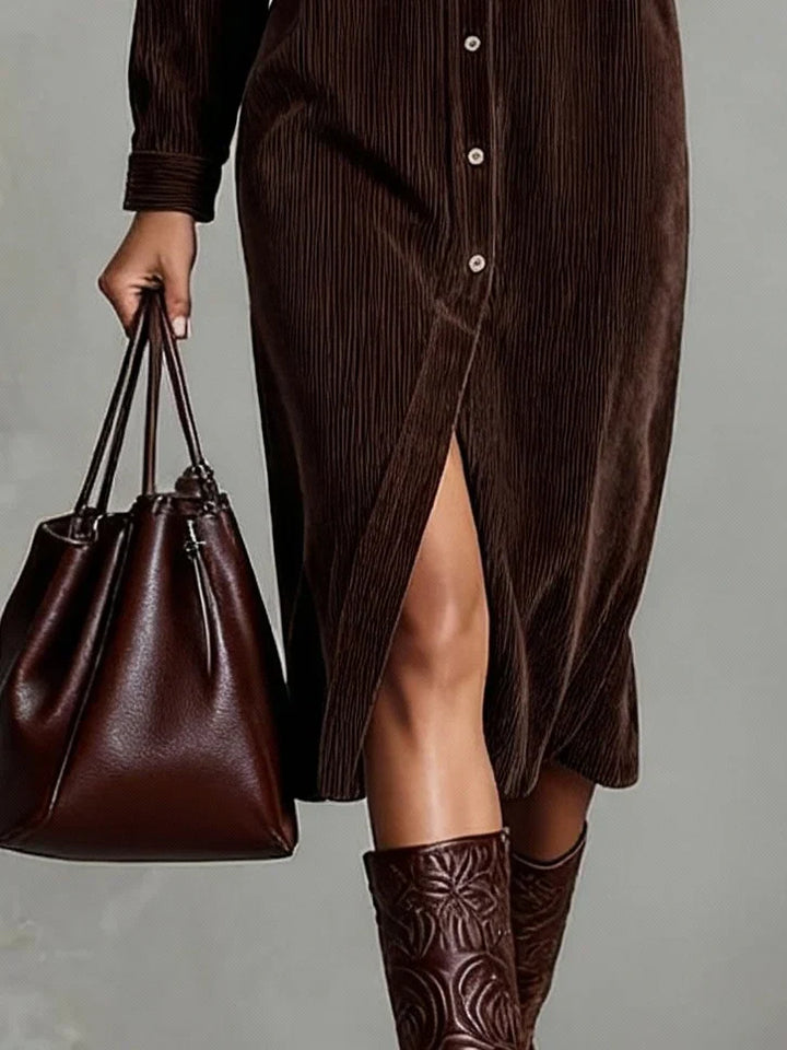 Sienna | Robe midi boutonnée pour femme
