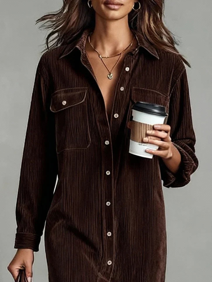 Sienna | Robe midi boutonnée pour femme