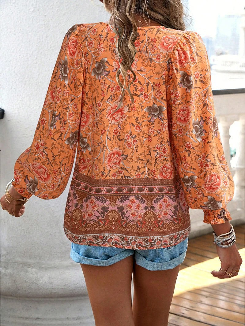 Women's Summer Floral Top - Stylish and Breezy Design