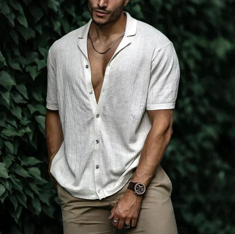 Ryan | Camicia casual da uomo a maniche corte con bottoni