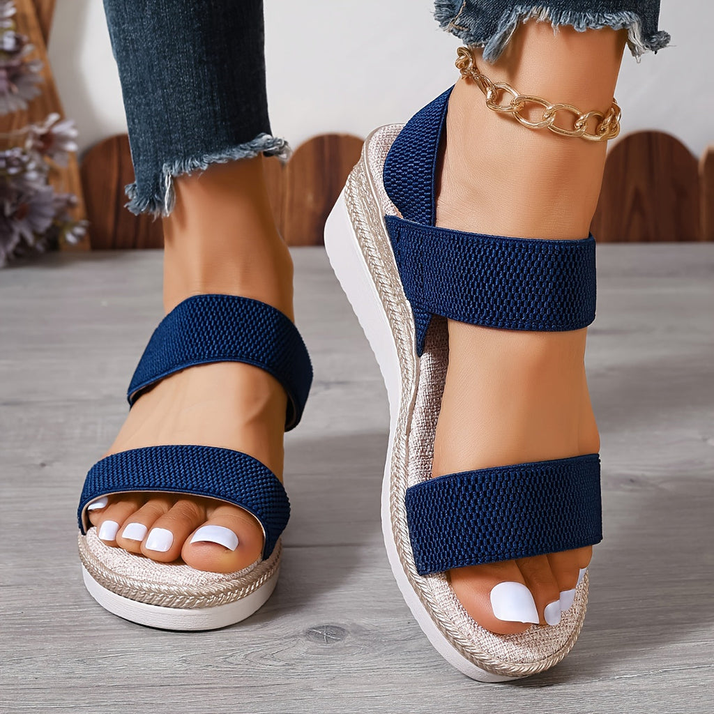 Women's Wedge Heel Sandals for All-Day Comfort - Summer Footwear