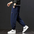 Cozy Canyon Corduroy Sweatpants for Ultimate Comfort Navy