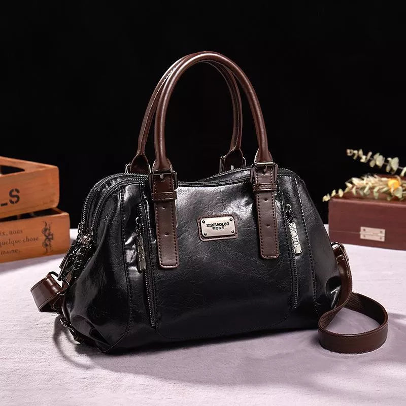 Premium Leather Tote Bag For Everyday Style And Durability Black
