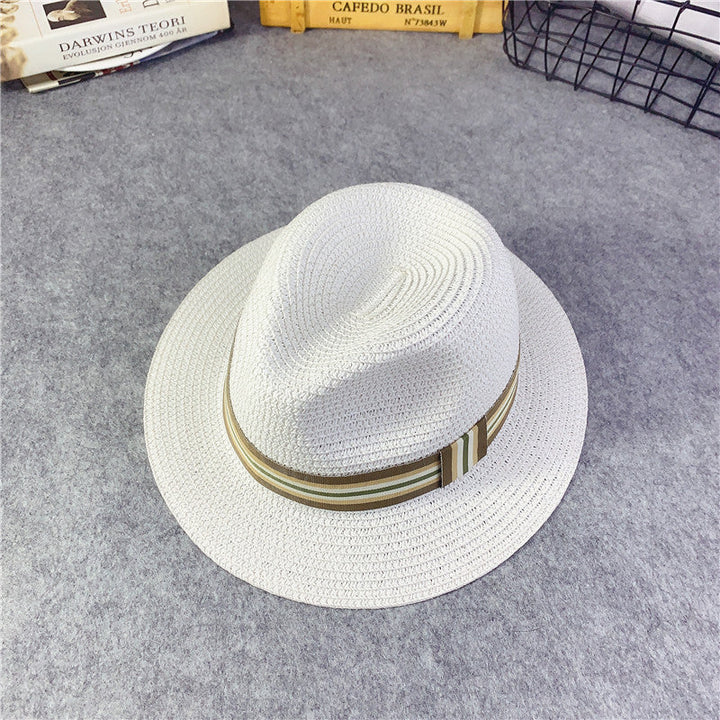 Korean Kids' Straw Hats, Sun Hats for Girls, Baby Sun Protection Hats