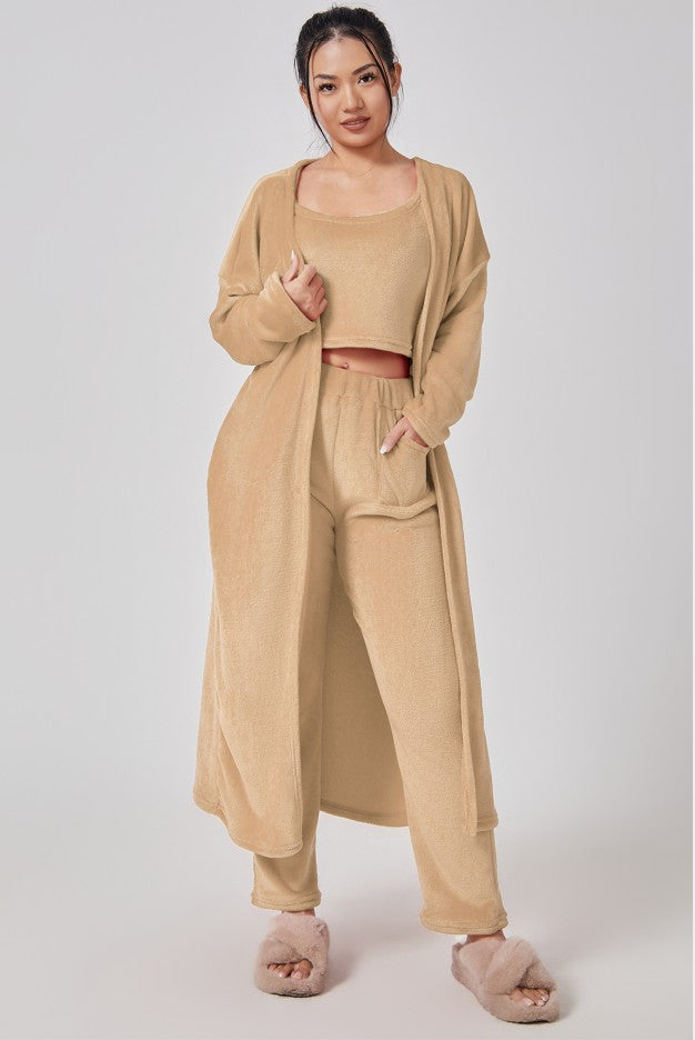 Cozy 3‑Piece Women's Lounge & Pajama Set-MODAUTLET