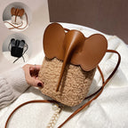 Cute Elephant Trunk Design Crossbody Shoulder Bag