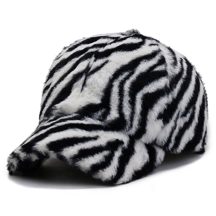 Cappellino da baseball in pile con stampa leopardata per tutte le stagioni