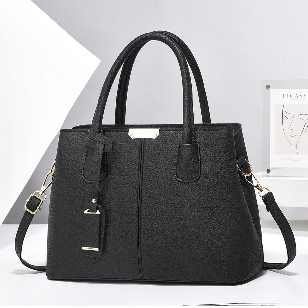 Women’s Large-Capacity PU Leather Tote & Crossbody Bag-MODAUTLET