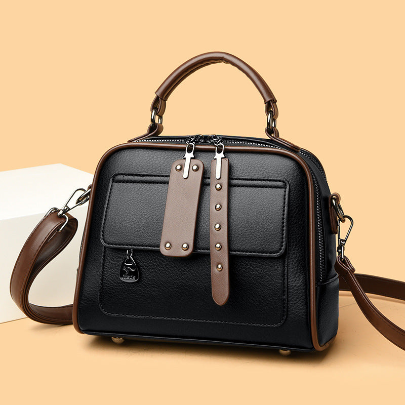 Fashionable Large Capacity Handbag Black