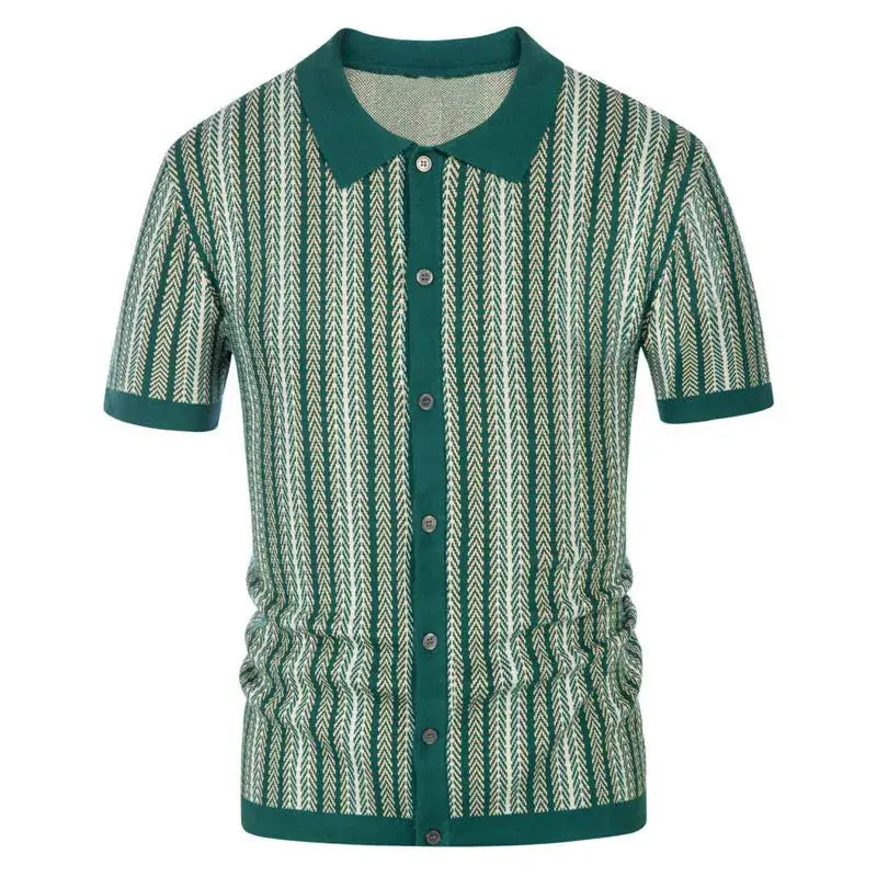 Classic Button Down Polo Shirt-MODAUTLET