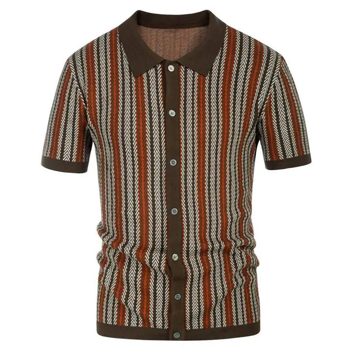 Classic Button Down Polo Shirt-MODAUTLET