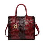 PU Leather Crossbody Bag For Women Handheld Style Everyday Wine Red