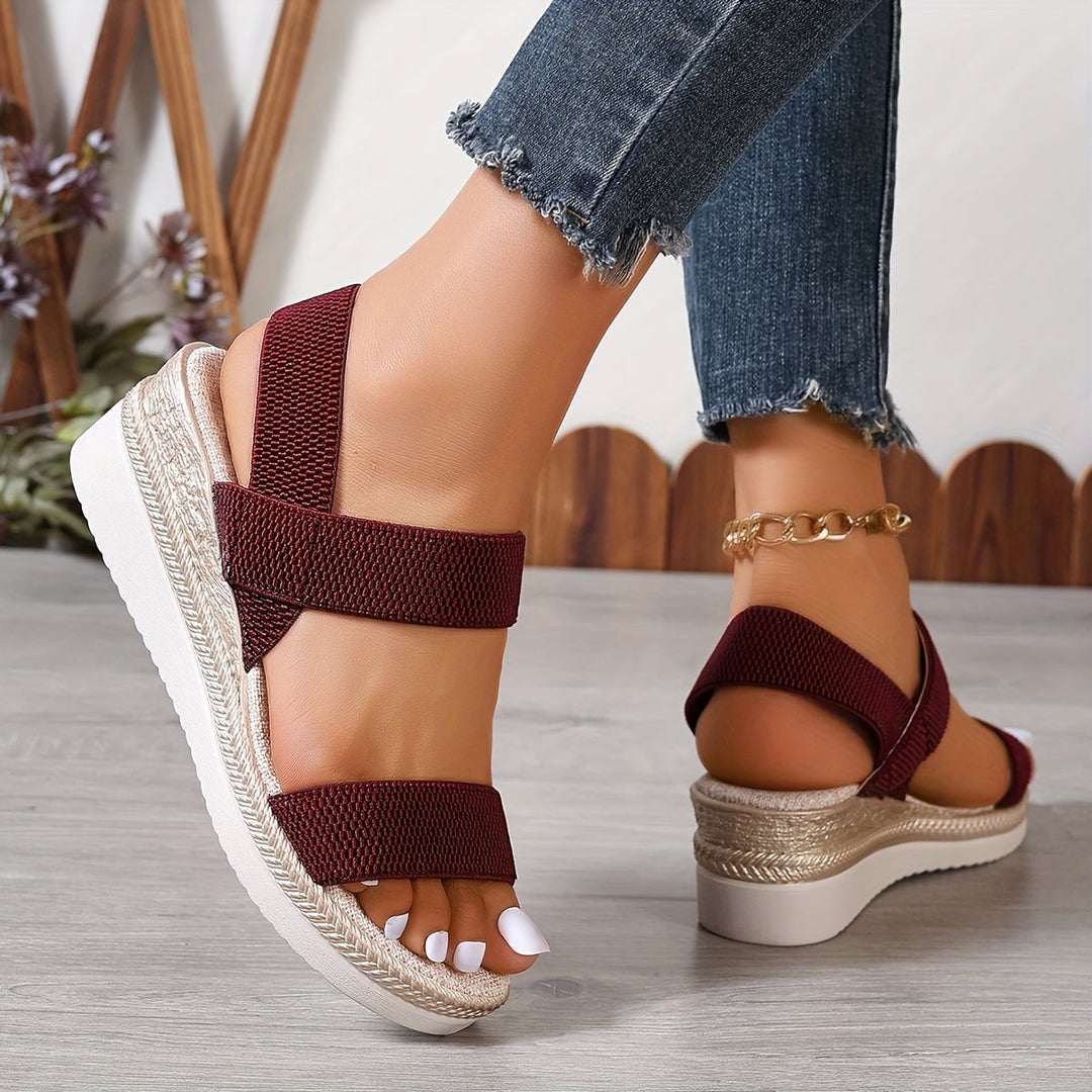 Women's Wedge Heel Sandals for All-Day Comfort - Summer Footwear-MODAUTLET