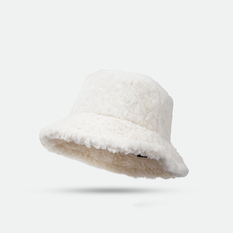 Warm Lambswool Fisherman Hat for Women - Stylish Winter Accessory
