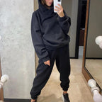 Women's Stylish Two-Piece Tracksuit Set