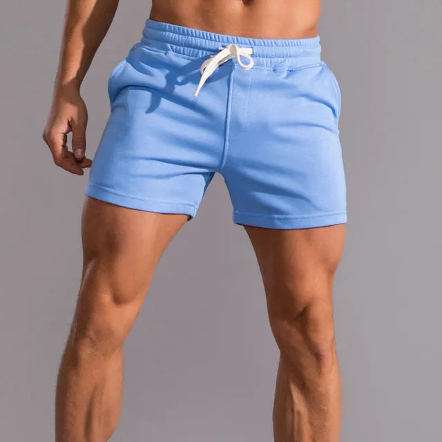 Charlie | Shorts deportivos para hombre con cordón, longitud hasta la rodilla