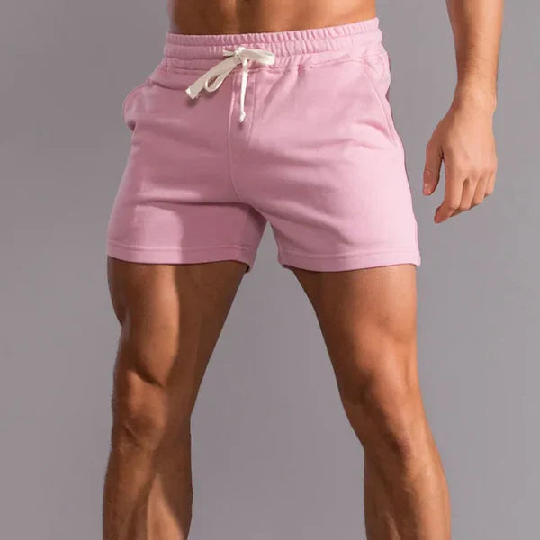 Charlie | Shorts deportivos para hombre con cordón, longitud hasta la rodilla