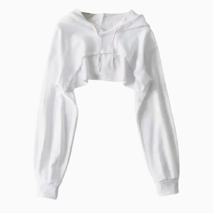 Low Hem Drawstring Hoodie-MODAUTLET