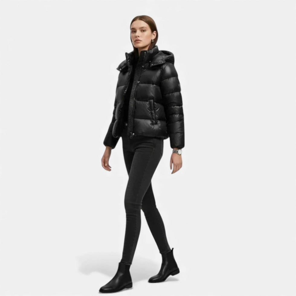 Women's Quilted Hooded Puffer Jacket
