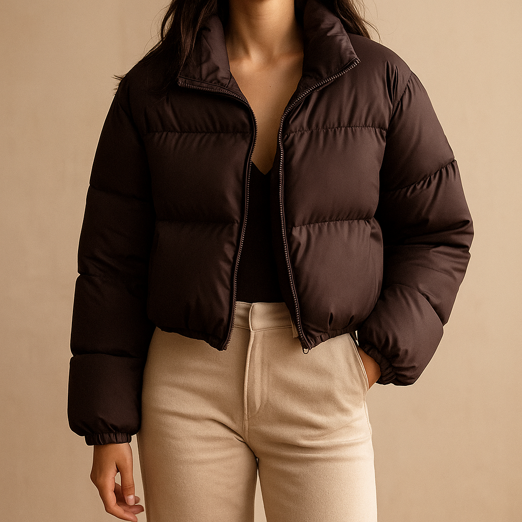 Jeanette Cropped Down Jacket - Lightweight, Stylish Warmth for Effortless Winter Chic