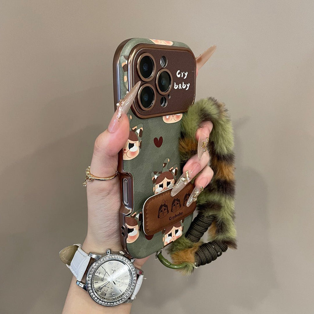 Trendy Crybaby-Inspired Phone Case Cry Baby Olive Green