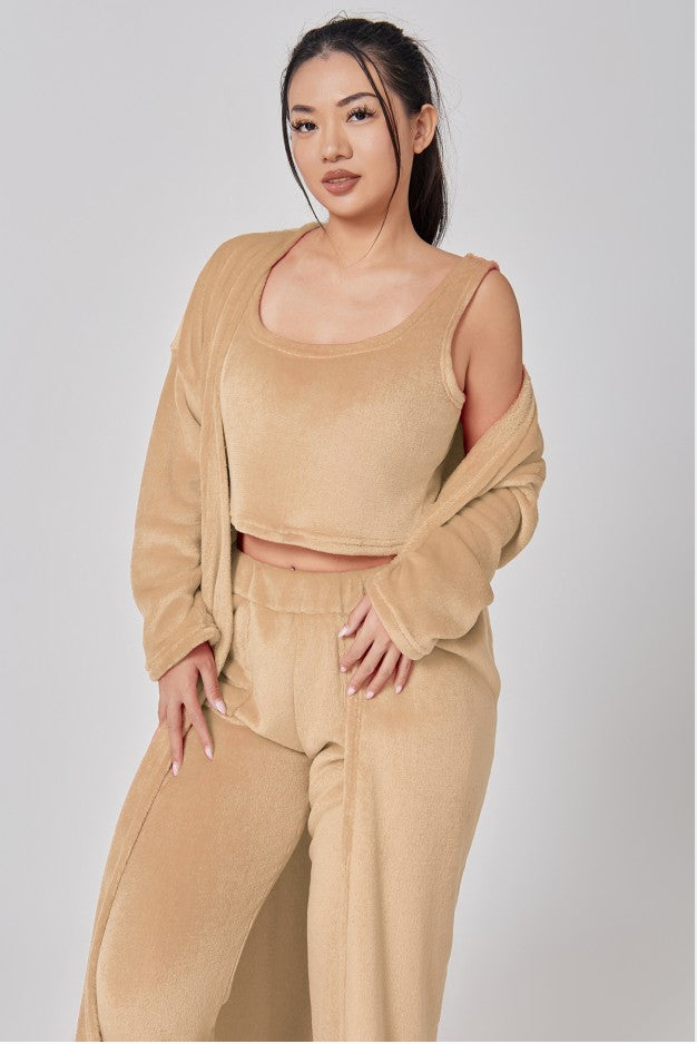 Cozy 3‑Piece Women's Lounge & Pajama Set-MODAUTLET
