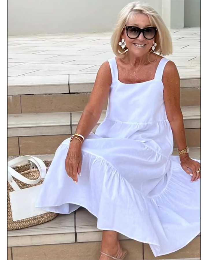 Jenna | Women's Sleeveless Tiered Maxi Casual Gown