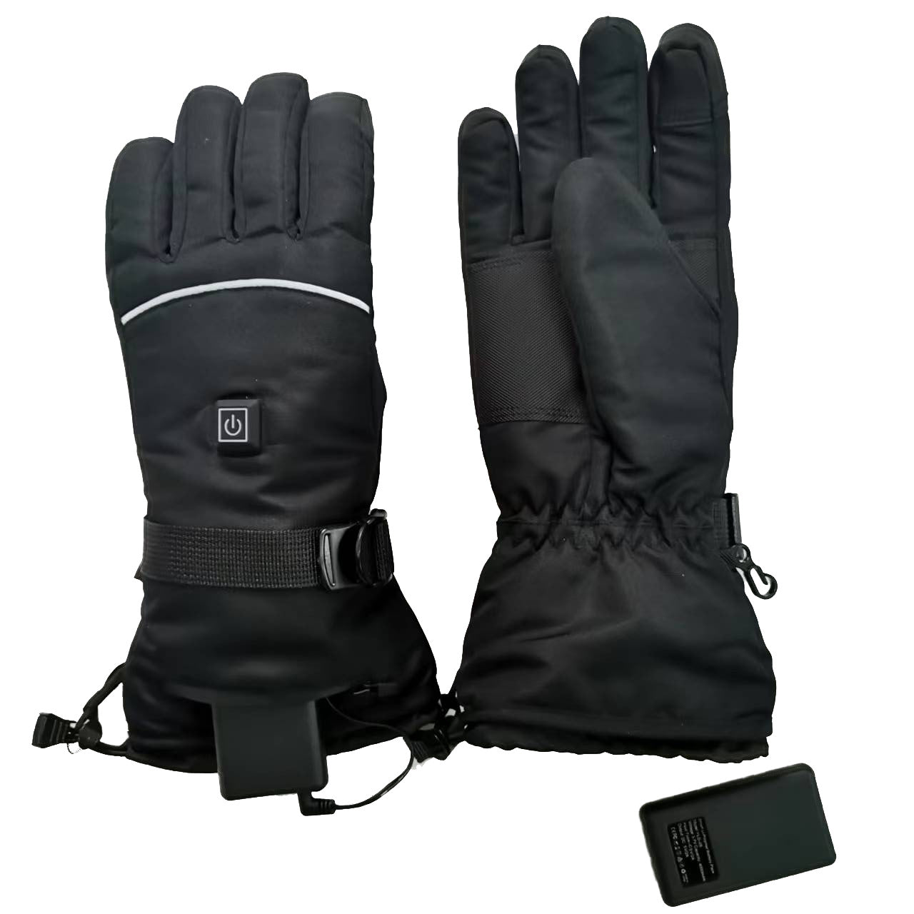 Touch Screen Heating Gloves with Velvet Thermal Insulation and Three-gear Temperature Control GlovesPower Bank pair L