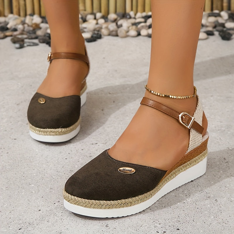 Women's Wedge Toe Sandals Colour coffee