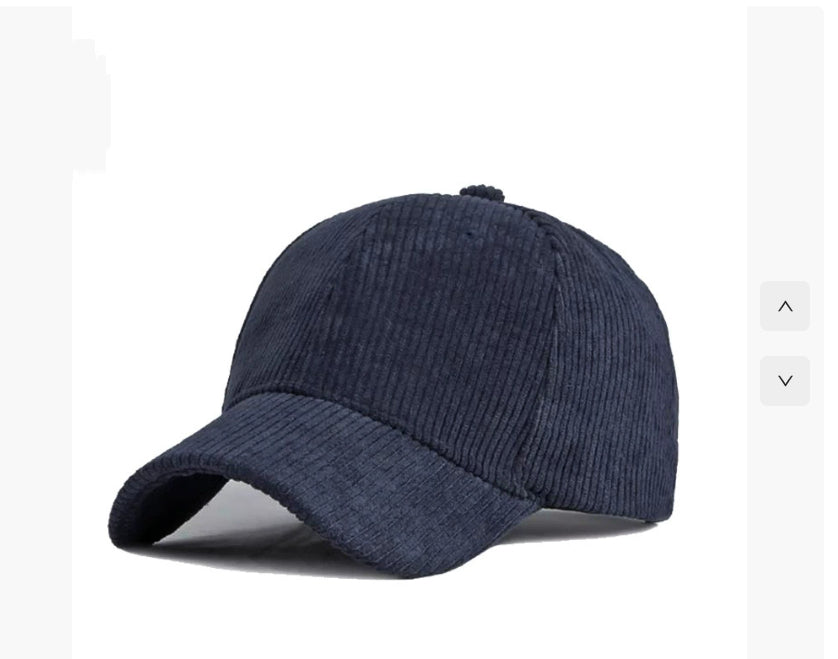 Unisex Cord-Baseballmützen für den Alltag