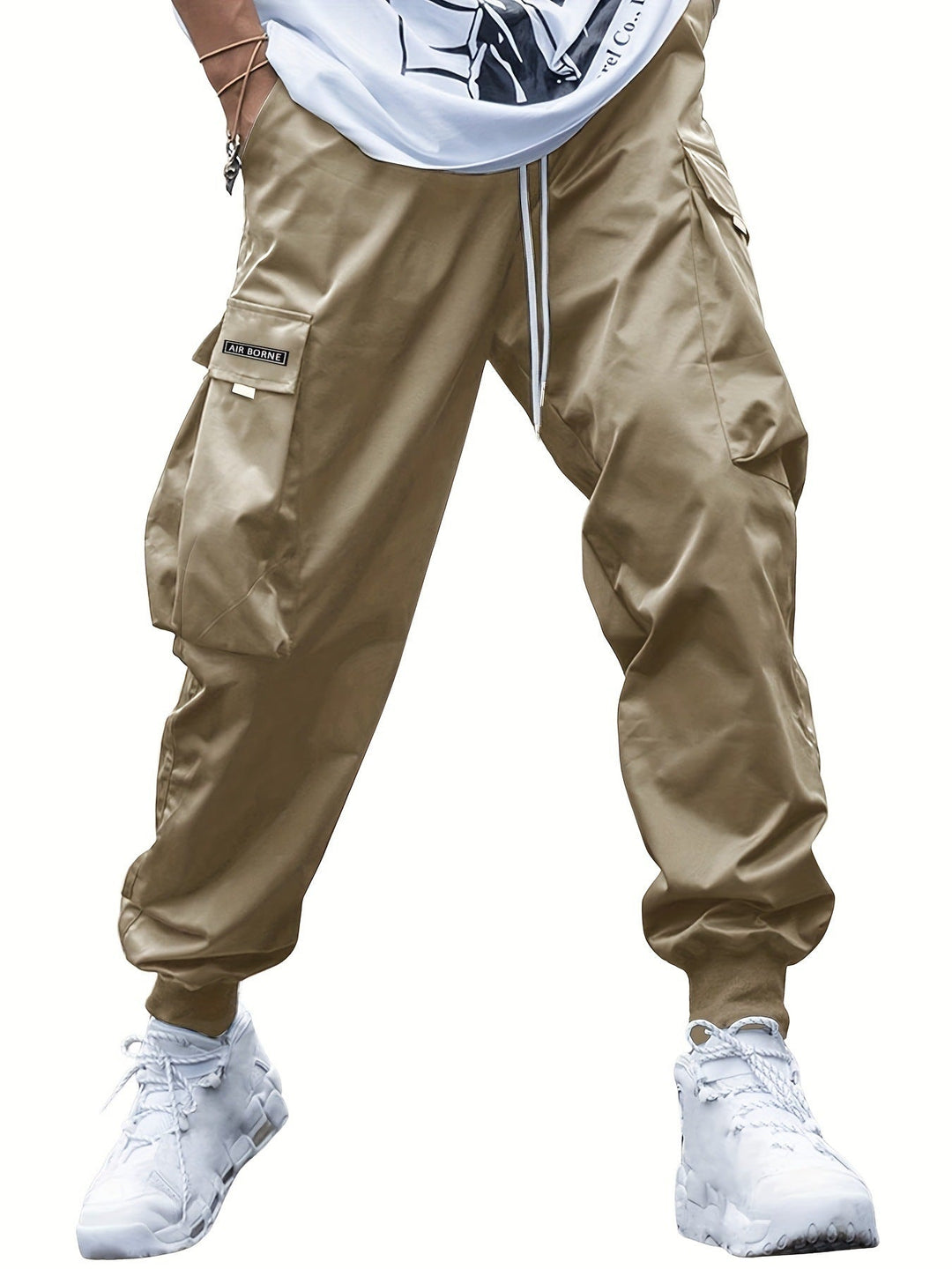 Men's Cargo Joggers with Multi-Pockets-MODAUTLET