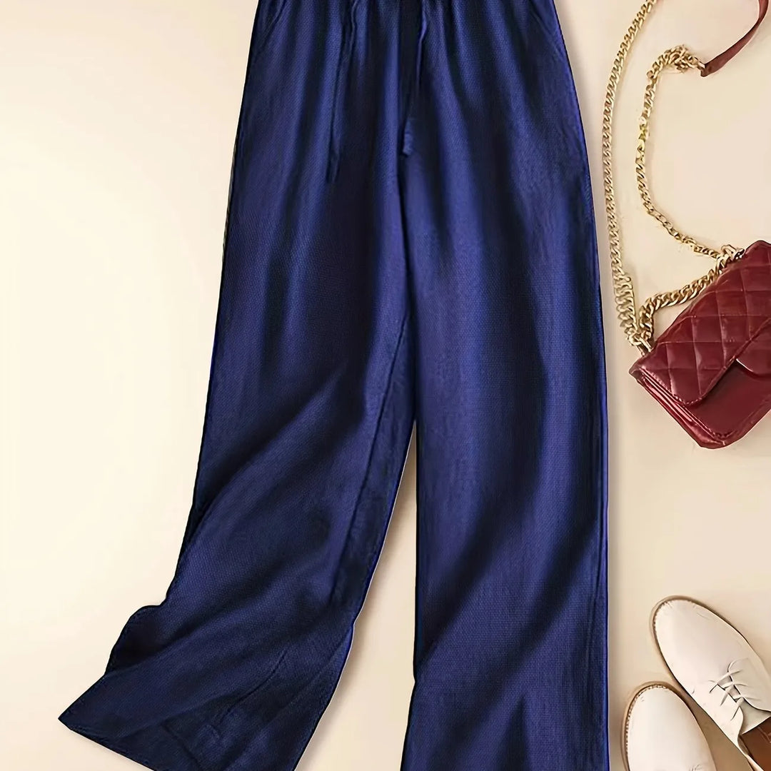 Women's Relaxed Drawstring Cherry Pants-MODAUTLET