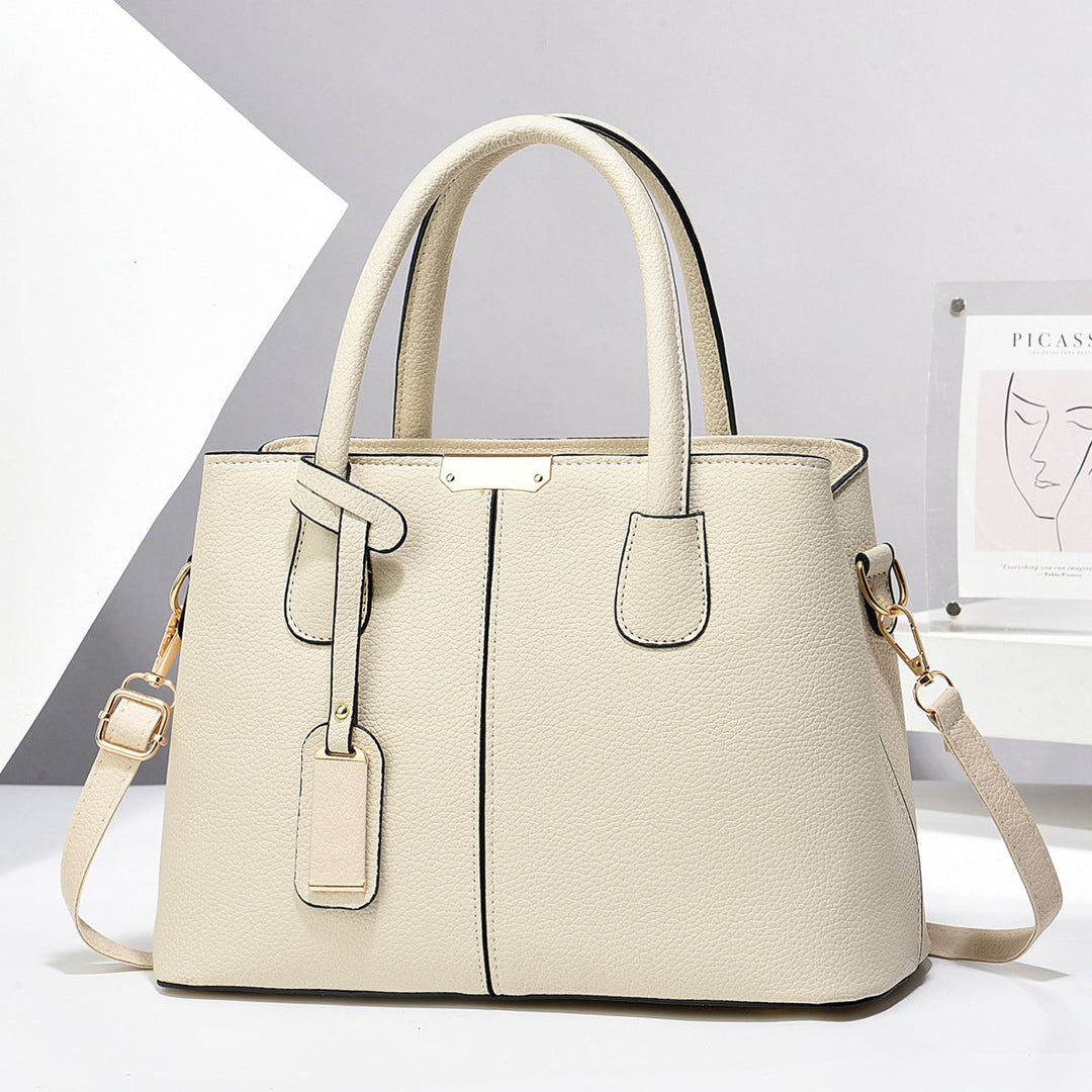 Women’s Large-Capacity PU Leather Tote & Crossbody Bag-MODAUTLET