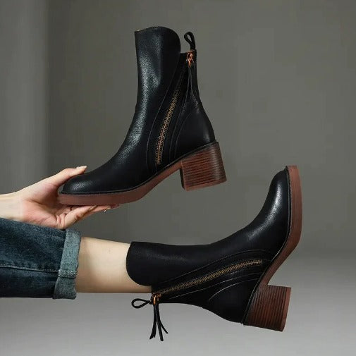 Women's Sleek Ankle Boots Black