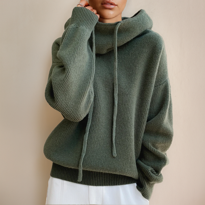Womens's Chic Comfort Oversized Sweater Green One size