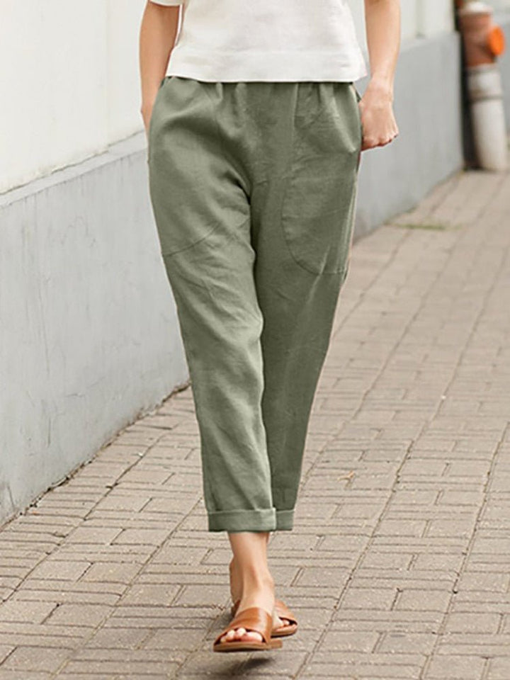 Pantaloni casual comodi da donna con tasche