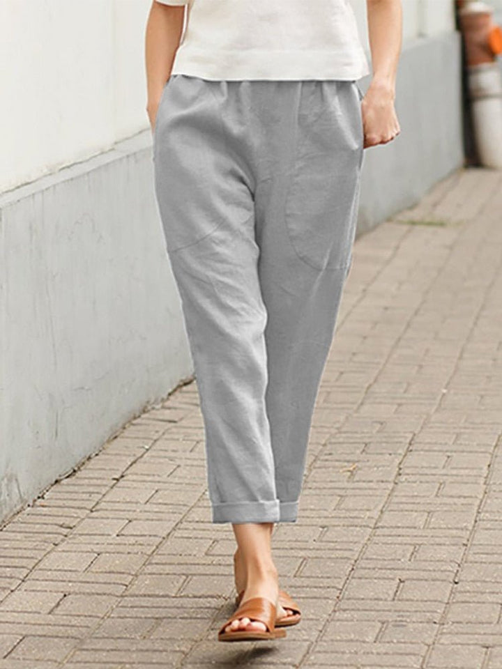 Pantaloni casual comodi da donna con tasche